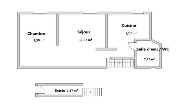 Appartement F2 à vendre - 2 pièces - 31.0 m2 - COLOMBES - 92 - ILE-DE-FRANCE - Century 21 Beaurepaire