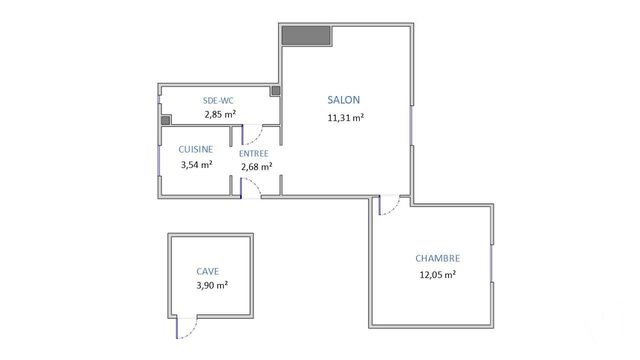 Appartement F2 à vendre - 2 pièces - 32.43 m2 - COLOMBES - 92 - ILE-DE-FRANCE - Century 21 Beaurepaire