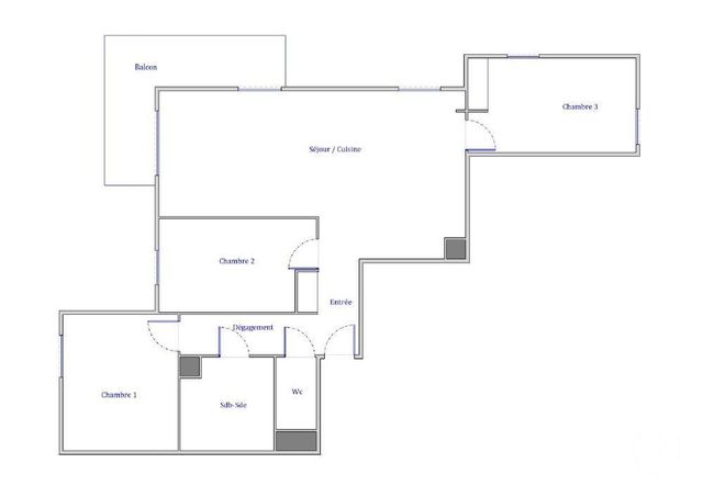 Appartement F4 à vendre - 4 pièces - 82.48 m2 - COLOMBES - 92 - ILE-DE-FRANCE - Century 21 Beaurepaire