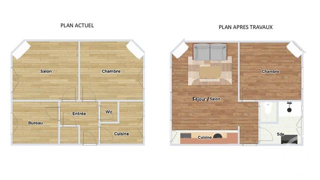 Appartement F2 à vendre - 2 pièces - 37.57 m2 - COLOMBES - 92 - ILE-DE-FRANCE - Century 21 Beaurepaire