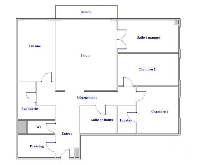 Appartement F4 à vendre - 4 pièces - 80.75 m2 - COLOMBES - 92 - ILE-DE-FRANCE - Century 21 Beaurepaire