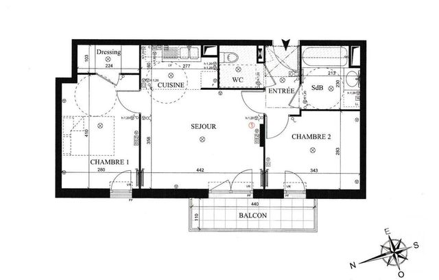 Appartement F3 à vendre - 3 pièces - 52.9 m2 - COLOMBES - 92 - ILE-DE-FRANCE - Century 21 Beaurepaire