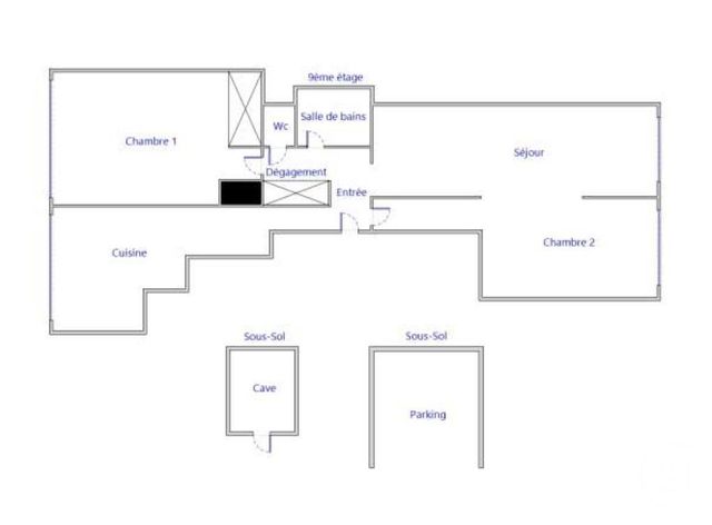 Appartement F3 à vendre - 3 pièces - 65.06 m2 - COLOMBES - 92 - ILE-DE-FRANCE - Century 21 Beaurepaire