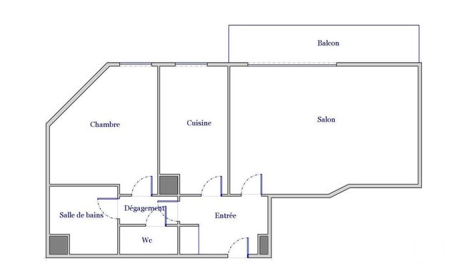 Appartement F2 à vendre - 2 pièces - 50.56 m2 - COLOMBES - 92 - ILE-DE-FRANCE - Century 21 Beaurepaire