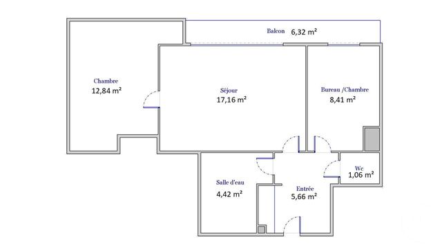 Appartement F3 à vendre - 3 pièces - 49.55 m2 - COLOMBES - 92 - ILE-DE-FRANCE - Century 21 Beaurepaire