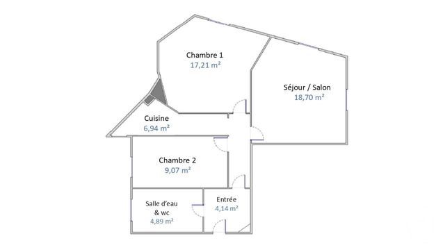 Appartement F3 à vendre - 3 pièces - 64.43 m2 - LA GARENNE COLOMBES - 92 - ILE-DE-FRANCE - Century 21 Beaurepaire