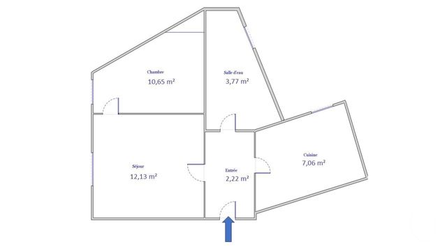 Appartement F2 à vendre - 2 pièces - 35.83 m2 - COLOMBES - 92 - ILE-DE-FRANCE - Century 21 Beaurepaire
