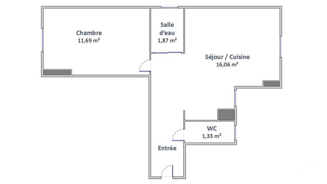 Appartement F2 à louer - 2 pièces - 38.61 m2 - COLOMBES - 92 - ILE-DE-FRANCE - Century 21 Beaurepaire