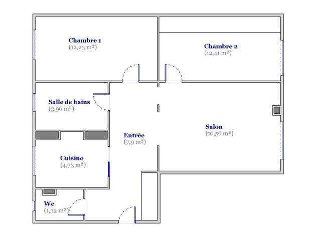 Appartement F3 à vendre - 3 pièces - 57.71 m2 - COLOMBES - 92 - ILE-DE-FRANCE - Century 21 Beaurepaire