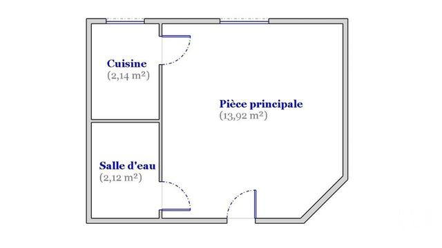 Appartement Studio à vendre - 1 pièce - 18.18 m2 - ASNIERES SUR SEINE - 92 - ILE-DE-FRANCE - Century 21 Beaurepaire