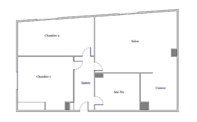 Appartement F3 à vendre - 3 pièces - 58.63 m2 - COLOMBES - 92 - ILE-DE-FRANCE - Century 21 Beaurepaire