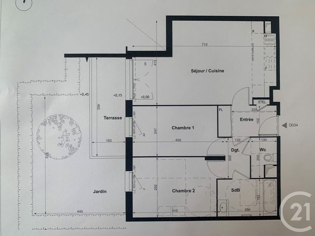 Appartement F3 à louer - 3 pièces - 62.17 m2 - COLOMBES - 92 - ILE-DE-FRANCE - Century 21 Beaurepaire